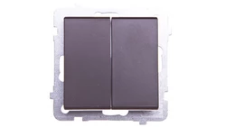 SONATA Łącznik schodowy + pojedynczy czekoladowy metalik ŁP-9R/m/40