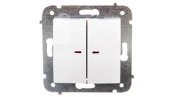 CARLA Łącznik świecznikowy z podświetleniem biały 1724-10