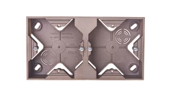 IMPRESJA Puszka natynkowa podwójna złoty metalik PNP-2Y/28