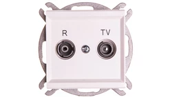 SONATA Gniazdo antenowe RTV przelotowe 16dB ecru GPA-16RP/m/27