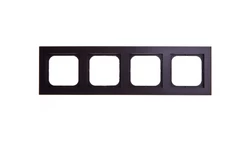SONATA Ramka poczwórna czekoladowy metalik R-4R/40