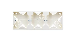 IMPRESJA Puszka natynkowa potrójna ecrue PNP-3Y/27