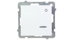 AS Przycisk /światło/ z podświetleniem biały ŁP-5GS/m/00