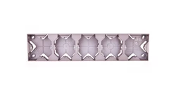 IMPRESJA Puszka natynkowa pięciokrotna tytan PNP-5Y/23