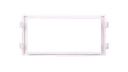 Simon Connect Ramka CIMA pojedyncza 2xK45 pionowa czysta biel S44/9