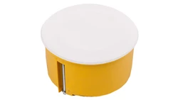 Puszka podtynkowa 70mm regips żółta z pokrywą PO-70F 0204-0N /40szt/