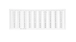 Ramka z oznacznikami 10x 11-20 209-603 /5szt./