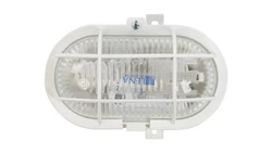 Oprawa kanałowa OVAL 1x60W E27 IIkl. 230V IP44 z siatką z tworzywa, biała 302015/EU