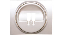 SISTENA LIFE Plakietka gniazda głośnikowego pojedynczego pearl 771500