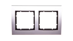 Berker B.3 Ramka aluminium/antracyt podwójna 10123004