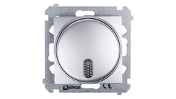 Simon 54 Dzwonek elektroniczny 70dB IP20 srebrny mat DDS1.01/43