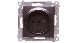Simon 54 Gniazdo pojedyncze b/u 16A IP20 antracyt DG1Z.01/48