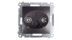 Simon 54 Gniazdo antenowe RD/TV końcowe antracyt DAZ.01/48