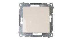 Simon 54 Łącznik jednobiegunowy, szybkozłącza, kremowy DW1.01/41