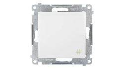 Simon 54 Łącznik krzyżowy, szybkozłącza, biały DW7.01/11