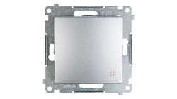 Simon 54 Łącznik krzyżowy srebrny mat DW7A.01/43