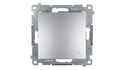 Simon 54 Łącznik schodowy srebrny mat DW6A.01/43