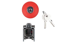 Przycisk bezpieczeństwa 22mm 1Z 1R IP66 klucz XB4BS9445