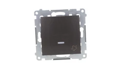 Simon 54 Przycisk /dzwonek/ z podświetleniem, szybkozłącza, antracyt DD1L.01/48