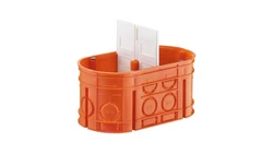 Puszka podtynkowa podwójna 60mm pomarańczowa M2x60F Multiwall 33160008