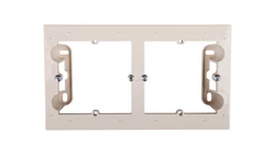 Simon 54 Premium Puszka natynkowa podwójna płytka kremowa DPN2/41