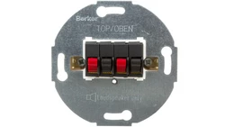 Berker/B.Kwadrat Gniazdo głośnikowe podwójne antracyt 457305