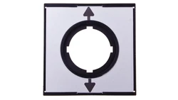 Tabliczka opisowa aluminium kwadratowa STRZAŁKI GÓRA/DÓŁ M22-XCK3 290260
