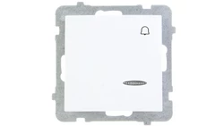 AS Przycisk /dzwonek/ z podświetleniem biały ŁP-6GS/m/00