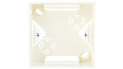 AS Puszka natynkowa pojedyncza ecru PNP-1G/27