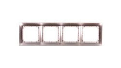 IMPRESJA Ramka poczwórna do łączników IP44 tytan RH-4Y/23