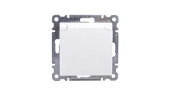Lumina Gniazdo pojedyncze z/u 16A z klapką IP20 białe WL1120