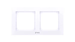 IMPRESJA Ramka podwójna do łączników IP44 biała RH-2Y/00