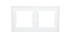 ASFORA Ramka podwójna pozioma biała EPH5800221