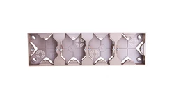 IMPRESJA Puszka natynkowa poczwórna złoty metalik PNP-4Y/28