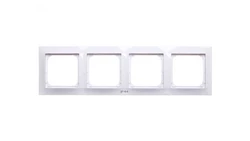 IMPRESJA Ramka poczwórna do łączników IP44 biała RH-4Y/00