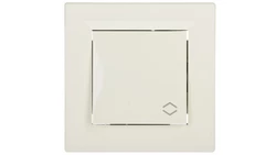 Łącznik Asfora schodowy zaciski śrubowe kremowy z ramką EPH0400323