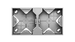 IMPRESJA Puszka natynkowa podwójna tytan PNP-2Y/23