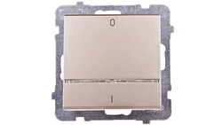 SONATA Łącznik podwójny z podświetleniem szampański złoty mat ŁP-11RS/m/39