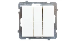 SONATA Łącznik potrójny ecru ŁP-13R/m/27