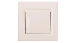 Łącznik Asfora pojedynczy kremowy z ramką EPH0100123