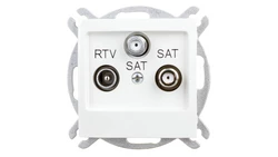 IMPRESJA Gniazdo antenowe RTV-SAT-SAT ecrue GPA-Y2S/m/27