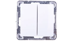 IMPRESJA Łącznik schodowy podwójny biały ŁP-10Y/m/00