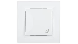 Przycisk Asfora dzwonek biały z ramką EPH0800121