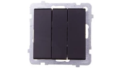 SONATA Łącznik potrójny czarny metalik ŁP-13R/m/33