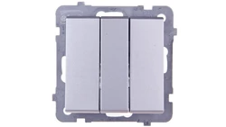 SONATA Łącznik potrójny srebro mat ŁP-13R/m/38