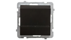 SONATA Łącznik hotelowy z podświetleniem czarny metalik ŁP-15RS/m/33