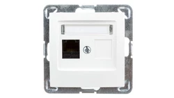 IMPRESJA Gniazdo komputerowe pojedyncze RJ45 kat.5e MMC ecru GPK-1Y/K/m/27
