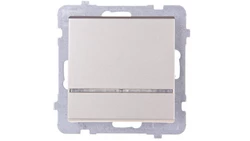 SONATA Łącznik pojedynczy z podświetleniem szampański złoty ŁP-1RS/m/39