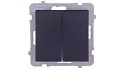 SONATA Łącznik świecznikowy czarny metalik ŁP-2R/m/33