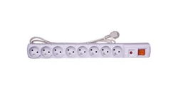 Przedłużacz przeciwprzepięciowy 8-gniazd z/u ACAR S8 3m szary